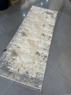 کناره کرم طوسی / فرش آشپزخانه /کناره مدرن